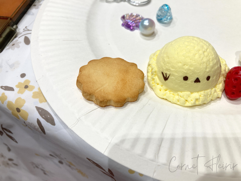 クッキーとシマエナガのアイスパーツ│ワークショップの装飾パーツ例