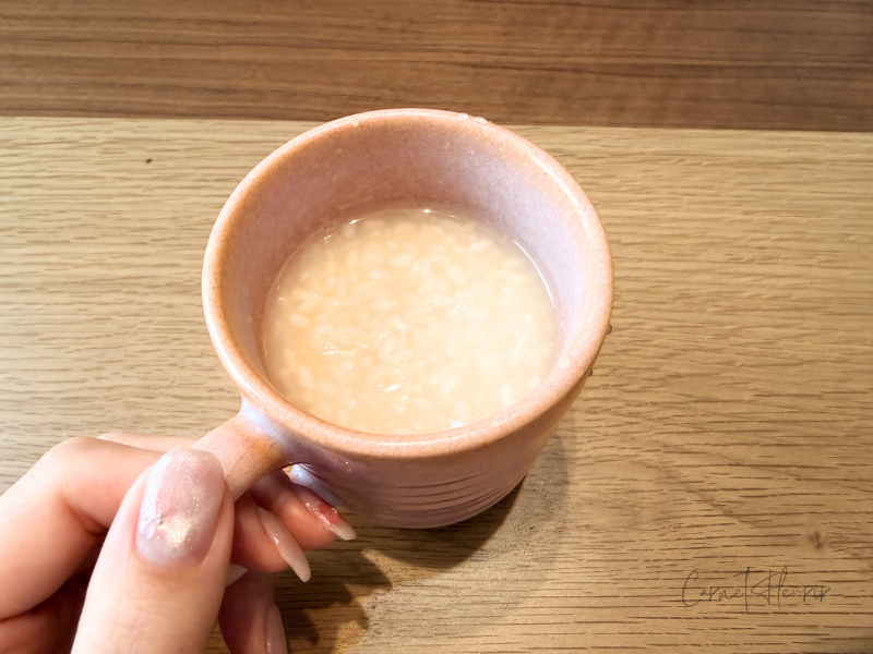 完成した自家製甘酒