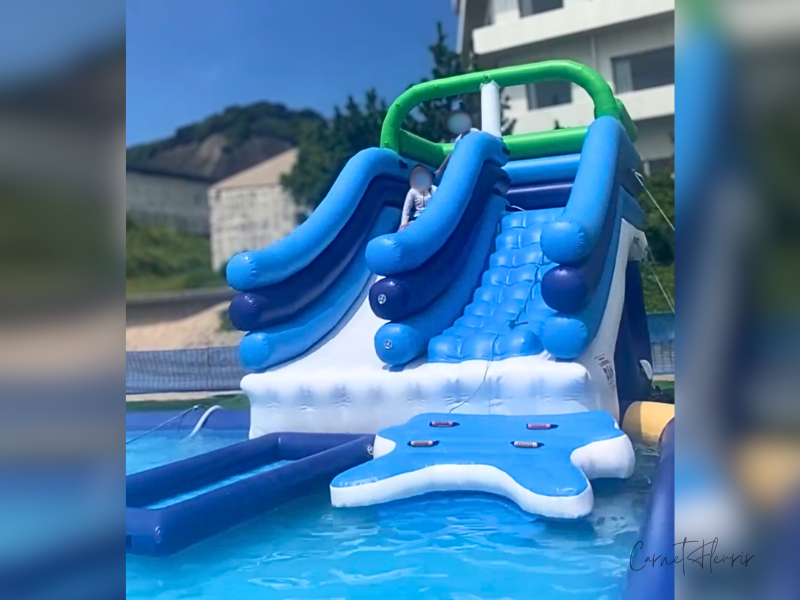 砂浜アスレチックにある遊具のひとつ